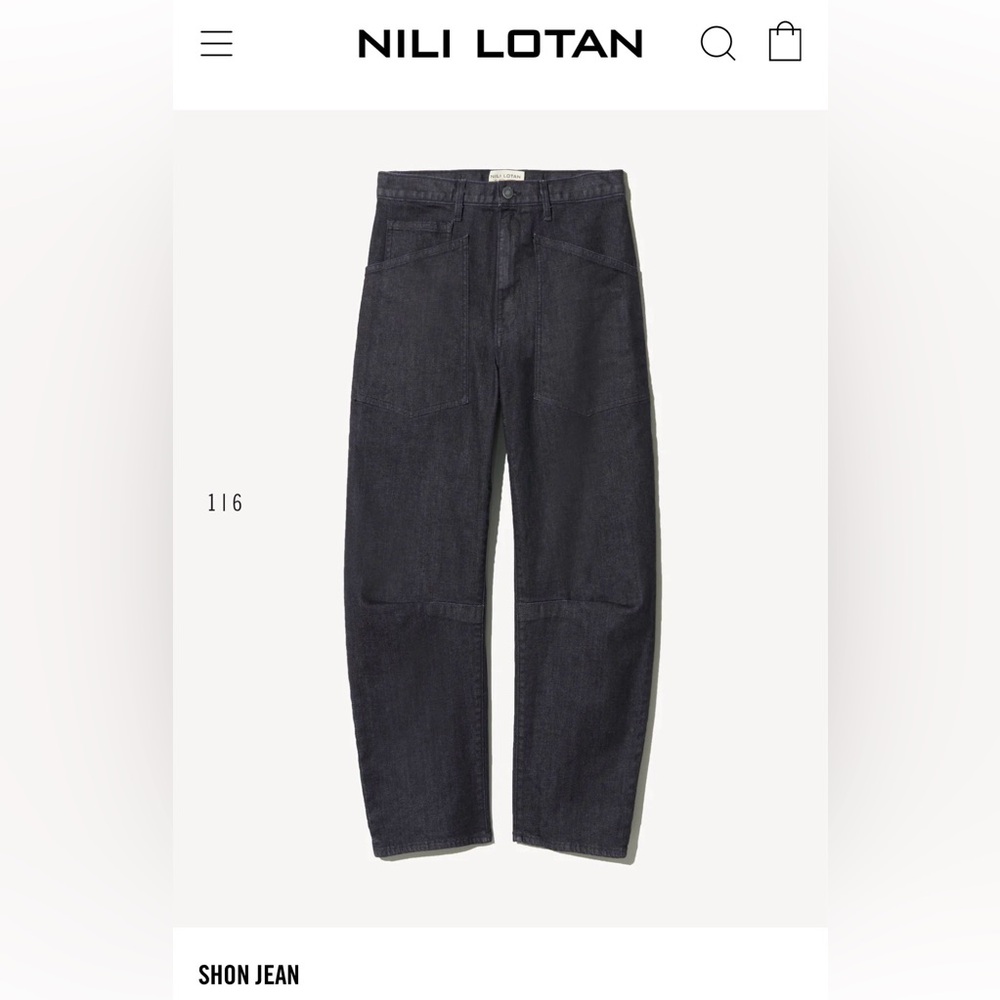 Nili Lotan Shon Jean Indigo Dark Rinse